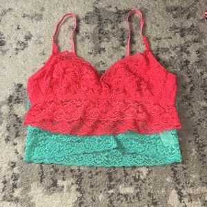 GILLY HICKS Set of 2 Unlined Bralette/Bandeau Sz M